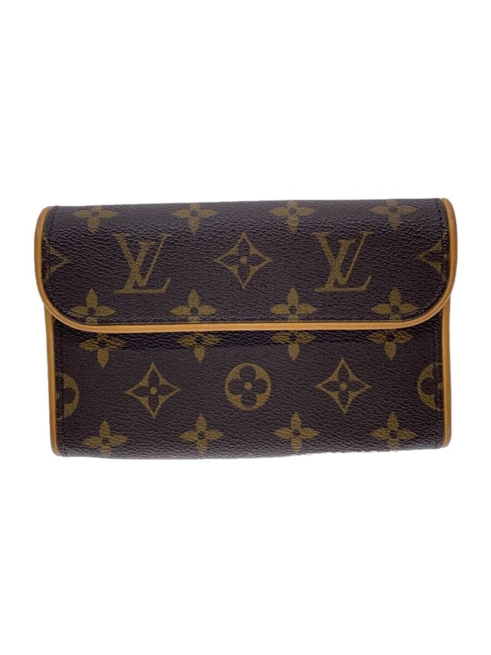 LOUIS VUITTON Pochette Florentine Monogram Canvas Brown All over